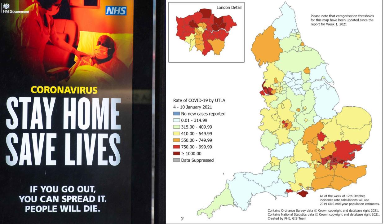 Cases have stopped growing across much of England