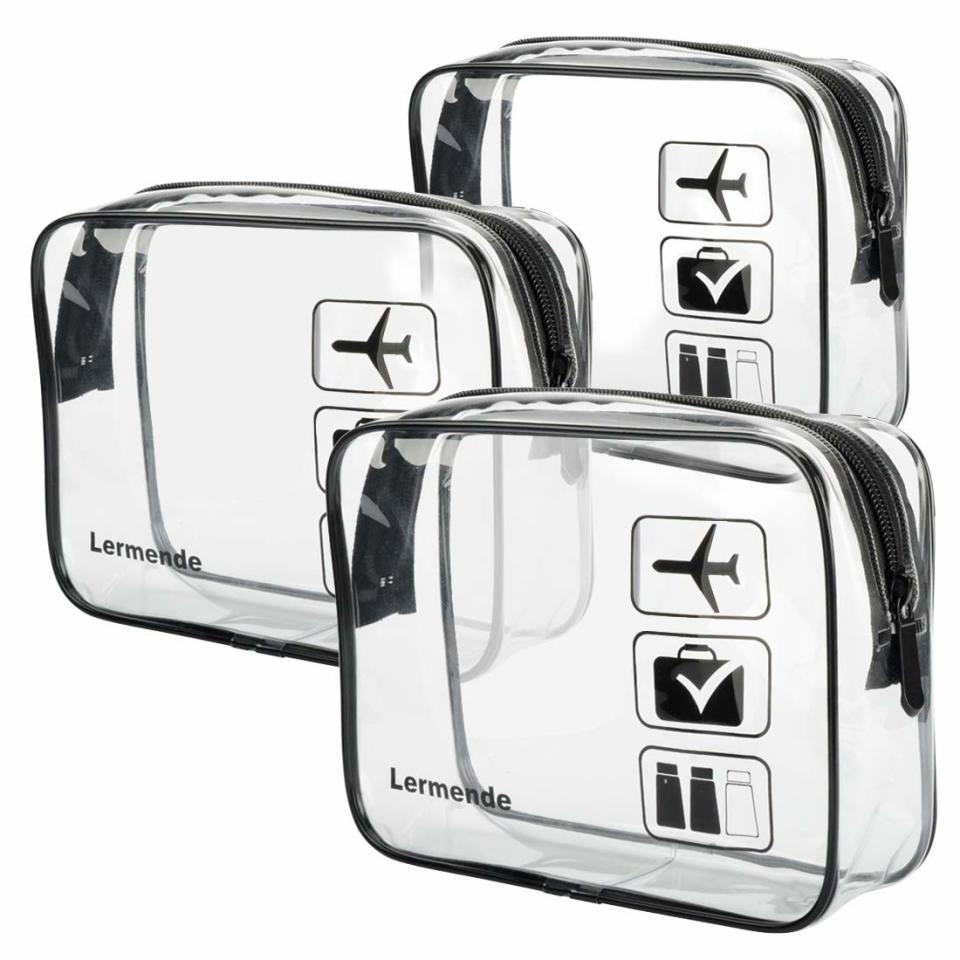 3pcs Lermende TSA Approved Toiletry Bag