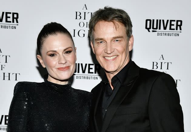 Anna Paquin, left, and Stephen Moyer worked together on 