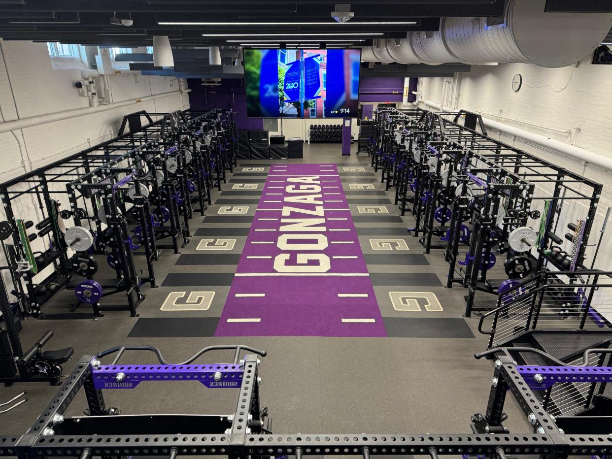 Gonzaga's new weight room opened two years ago, after Caleb Williams and Olu Fashanu had graduated.