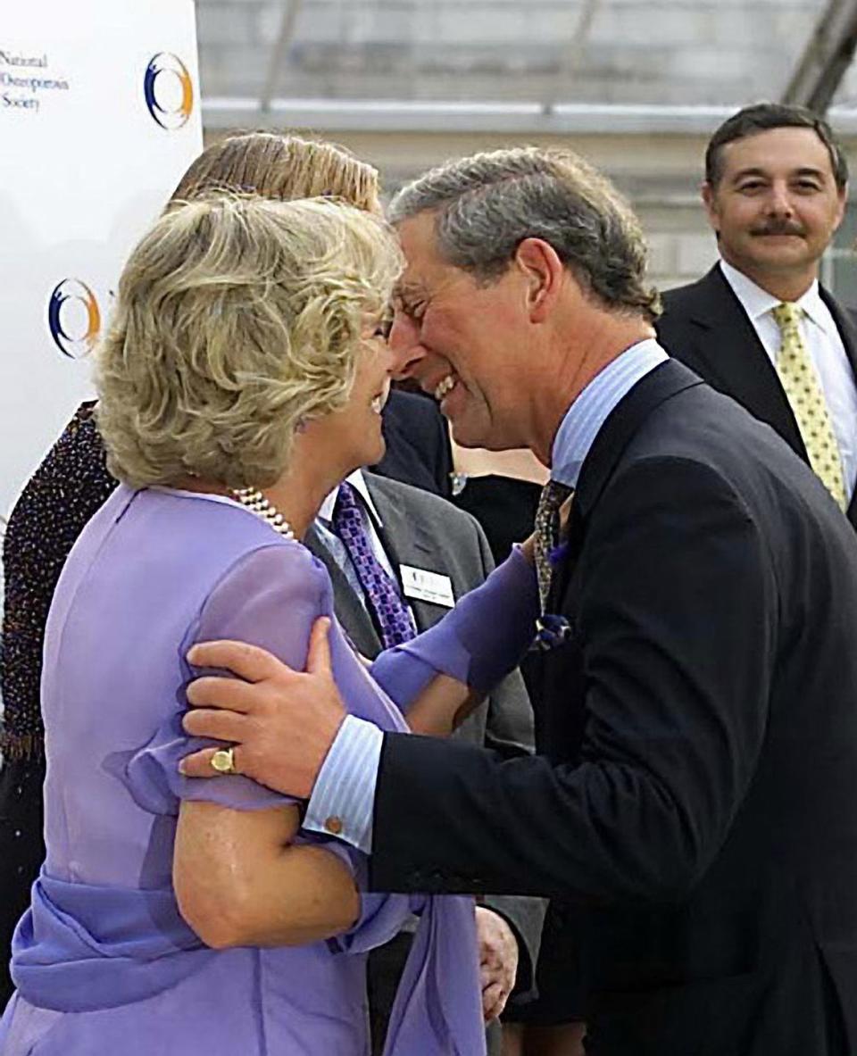 first public kiss between camilla parker bowles and prince charles