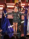 <p>Miss South Africa 2017 Demi-Leigh Nel-Peters was <i>technically</i> the winner of Sunday’s Miss Universe pageant in Las Vegas, but everyone won really, because Fergie gave a performance of her song “A Little Work.” (Photo: Patrick Gray/AFP/Getty Images) </p>