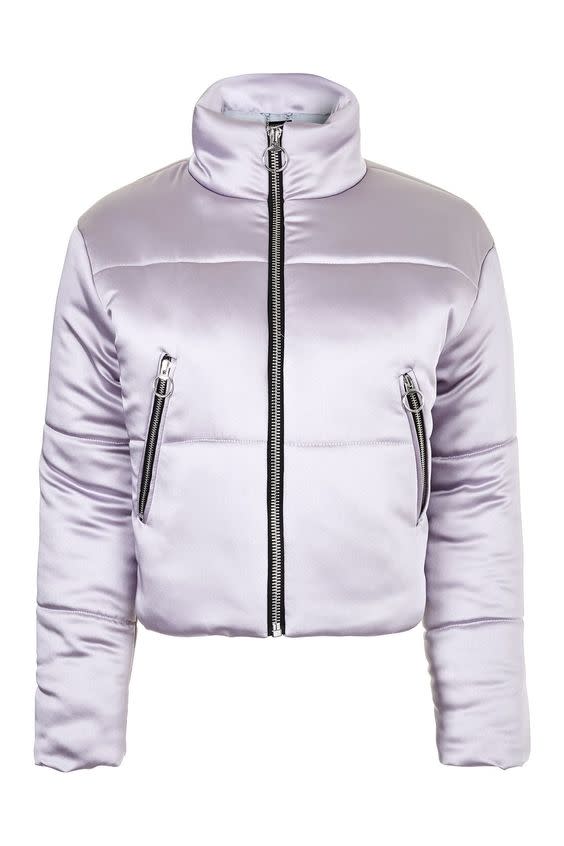 Crop Funnel Puffer Jacket