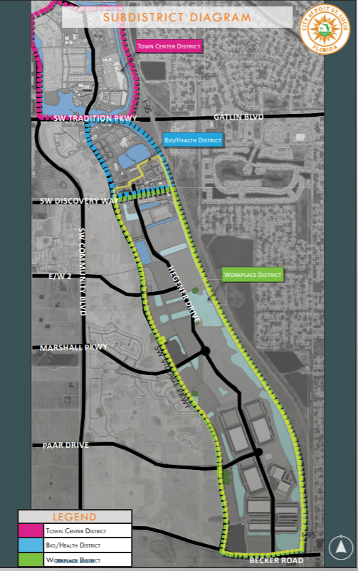 The Southern Grove masterplan, approved by City Council in 2020, called for the creation of three sub-districts; a town center district, a workplace district and a bio-health district.