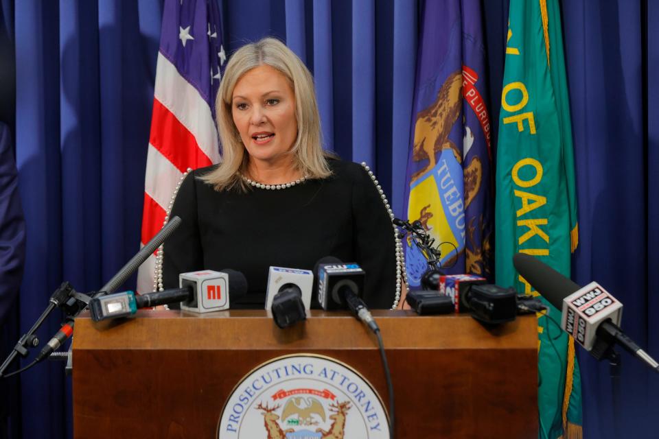 Oakland County Prosecutor Karen McDonald announced during a press conference at her office in Pontiac on December 3, 2021, that James and Jennifer Crumbley, parents of alleged Oxford High School shooter, Ethan Crumbley, were charged with four counts of involuntary manslaughter.