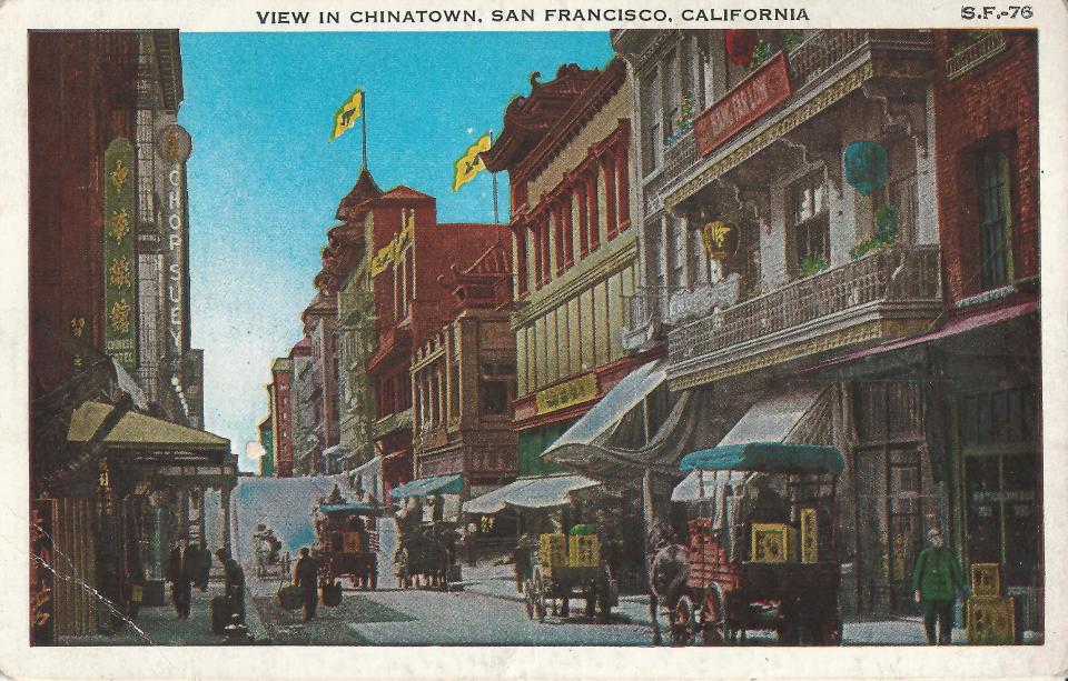 Postcard of Chinatown San Francisco
