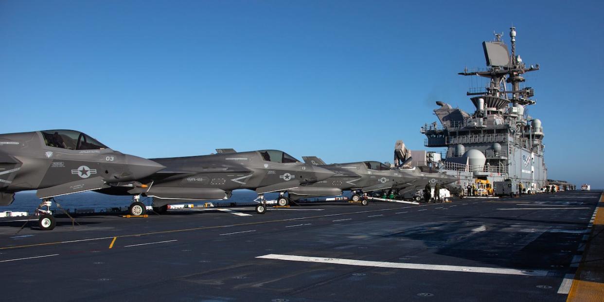 Marine Corps America F-35B lightning carrier