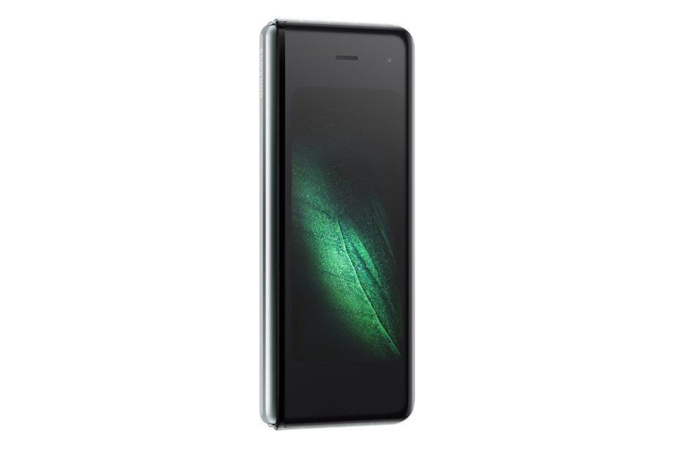 La pantalla frontal del Galaxy Fold tiene apenas 4,6 pulgadas. (Samsung)