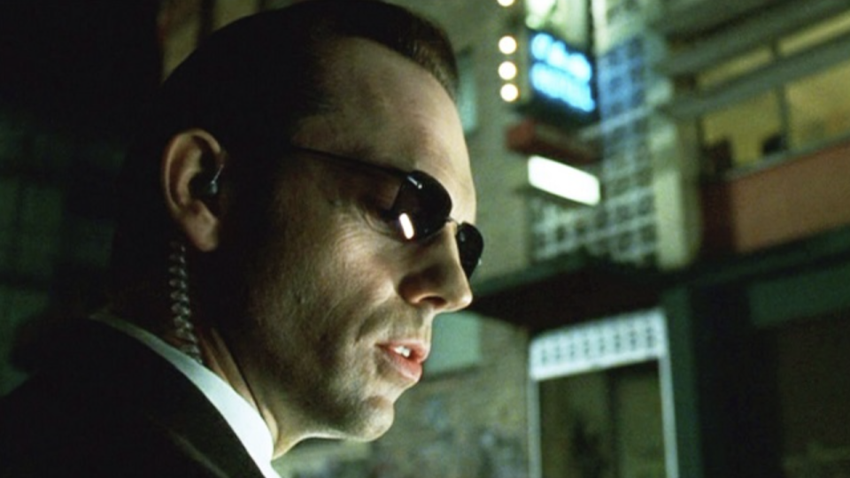 Hugo Weaving as Smith in The Matrix