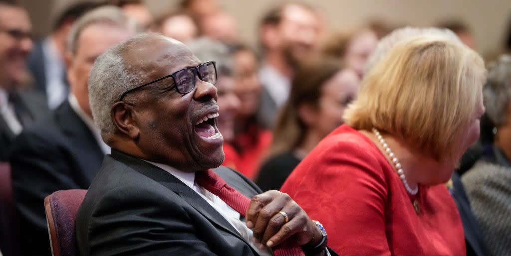 justice thomas attends forum on his 30 year supreme court legacy