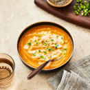 <p>This easy soup recipe mixes in allspice, curry powder, spicy chiles and ginger to give this pumpkin curry soup a Jamaican feel. While habanero is traditional, jalapeños provide a mellower kick. <a href="https://www.eatingwell.com/recipe/281291/pumpkin-curry-soup/" rel="nofollow noopener" target="_blank" data-ylk="slk:View Recipe" class="link ">View Recipe</a></p>