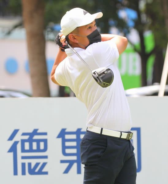 大安公開賽第一回合洪瑞誠68桿(-4) 暫並列第二 。鍾豐榮攝影