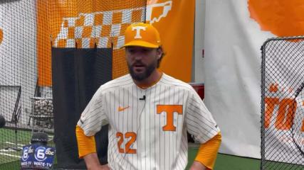 Tony Vitello on Tennessee baseball's win vs Queens in first game as No. 1