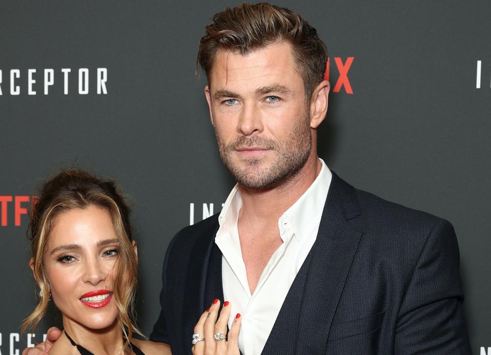 Elsa Pataky y Chris Hemsworth se van de estreno