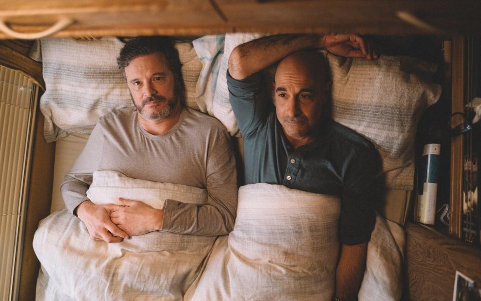 Colin Firth and Stanley Tucci in the forthcoming film Supernova - Handout