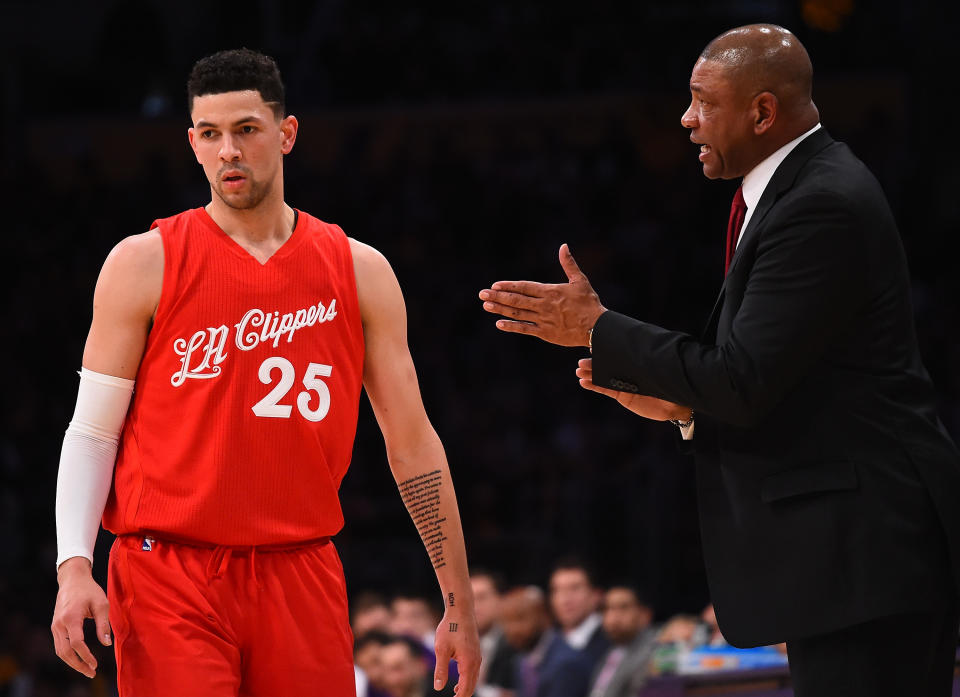 The Los Angeles Clippers have traded guard Austin Rivers to the Washington Wizards for center Marcin Gortat. (Photo by Jayne Kamin-Oncea/Getty Images)