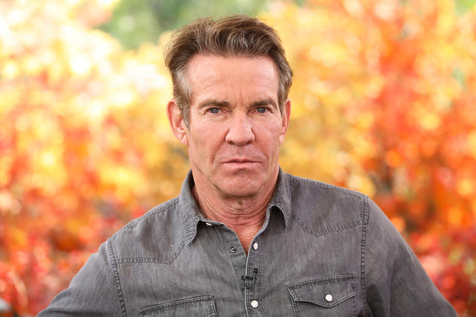 Actor Dennis Quaid visits Hallmark Channel's "Home & Family" at Universal Studios Hollywood on September 09, 2020 in Universal City, California. (Photo by Paul Archuleta/Getty Images)