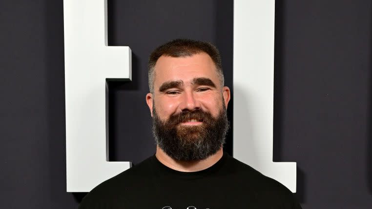 philadelphia, pennsylvania september 08 jason kelce attends thursday night football presents the world premiere of kelce on september 08, 2023 in philadelphia, pennsylvania photo by lisa lakegetty images for prime video