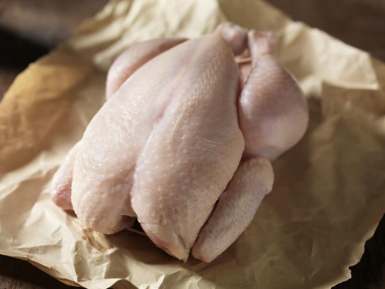 Raw Chicken in Butchers Paper-Photographed on Hasselblad H3D2-39mb Camera