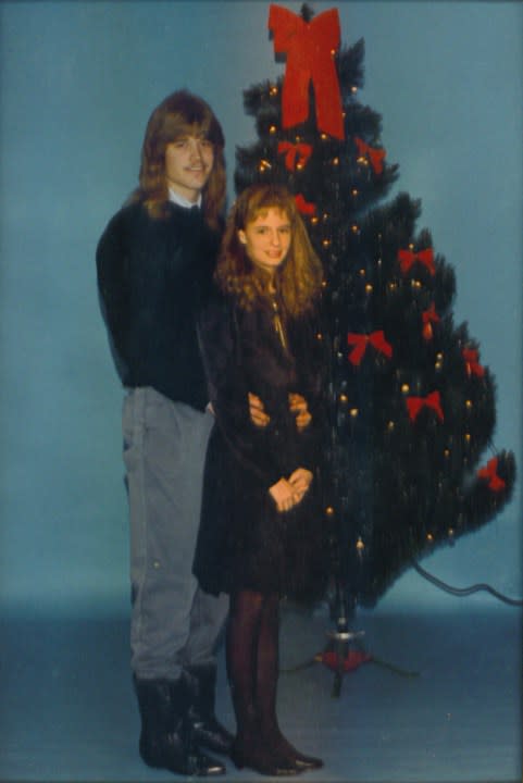 Cathy Swartz with her ex-boyfriend, Troy Schulthies, also known as Harley. (Courtesy)