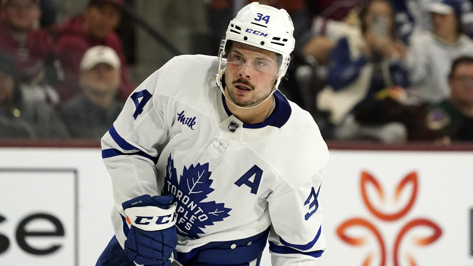 Toronto Maple Leafs centre Auston Matthews will make his return on Wednesday after missing five games. (AP Photo/Ross D. Franklin)