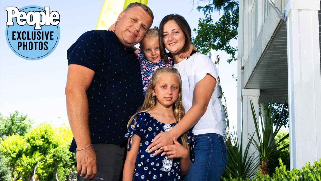 A Yuri Kalmazan and Albina Smykovska's family are adjusting to life in Cedar Hill, Utah. July 3-4, 2022. Credit: Niki Chan Wylie Hair &amp; Makeup: Jodi Gleave/Zenobia and Jenna Kilgrow/Zenobia