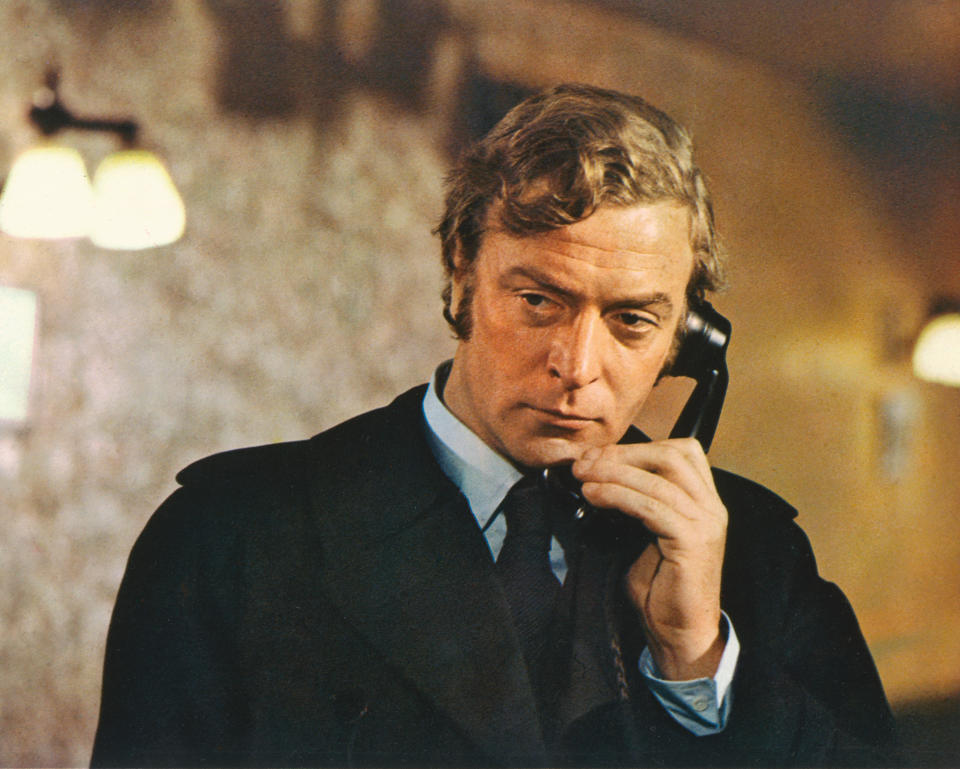 <a href="https://deadline.com/tag/michael-caine/" rel="nofollow noopener" target="_blank" data-ylk="slk:Michael Caine;elm:context_link;itc:0;sec:content-canvas" class="link ">Michael Caine</a> in ‘Get Carter’ circa 1971. (Silver Screen Collection/Getty Images)