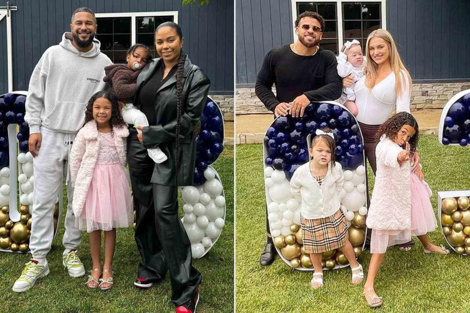 <p>Instagram/corywharton_ig; Instagram/cheynotshy</p> Cory Wharton, Cheyenne Floyd Davis and families celebrating daughter Ryder