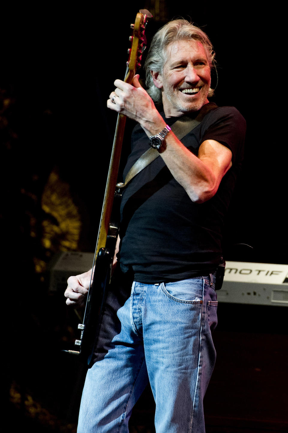 Roger Waters performs at the 6th Annual Stand Up For Heroes benefit concert for injured service members and veterans on Thursday, Nov. 8, 2012 in New York. (Photo by Charles Sykes/Invision/AP)