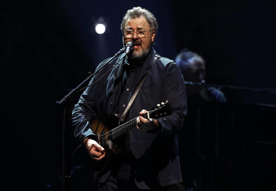 Vince Gill performs with the Eagles during the band’s “The Long Goodbye” tour at Spectrum Center in Charlotte, NC on Tuesday, November 7, 2023.