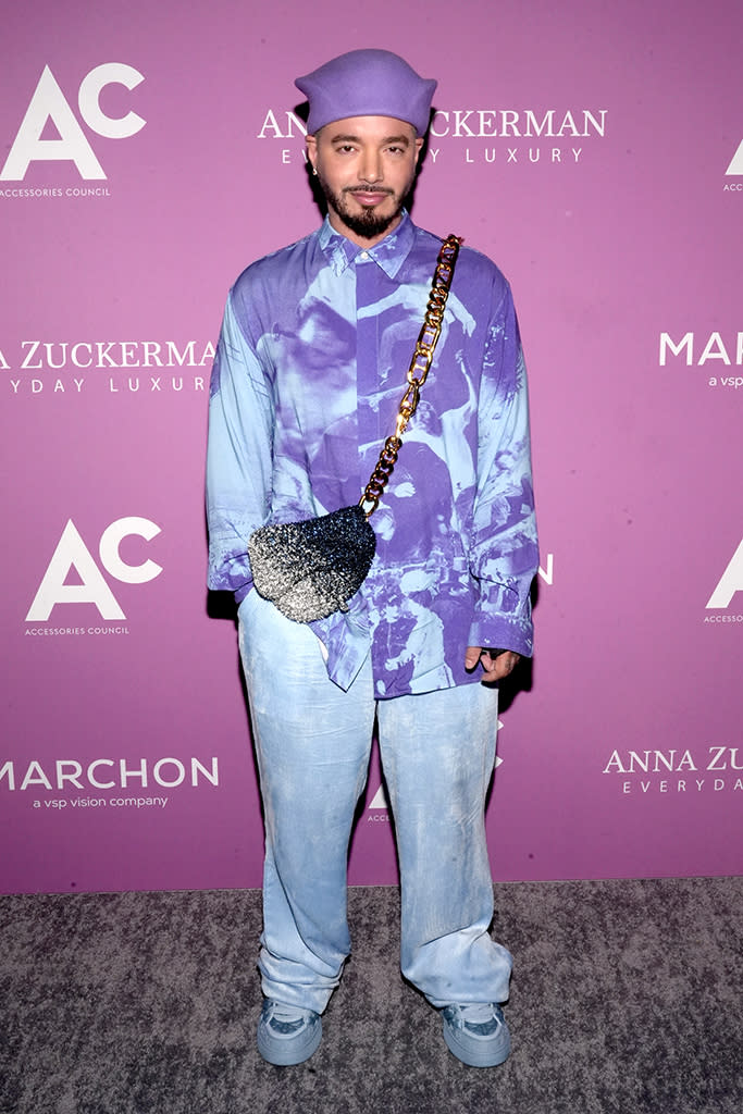 J Balvin in Dior at the 26th Annual ACE Awards at Cipriani 42nd Street on August 01, 2022 in New York. - Credit: Getty Images for Accessories Council