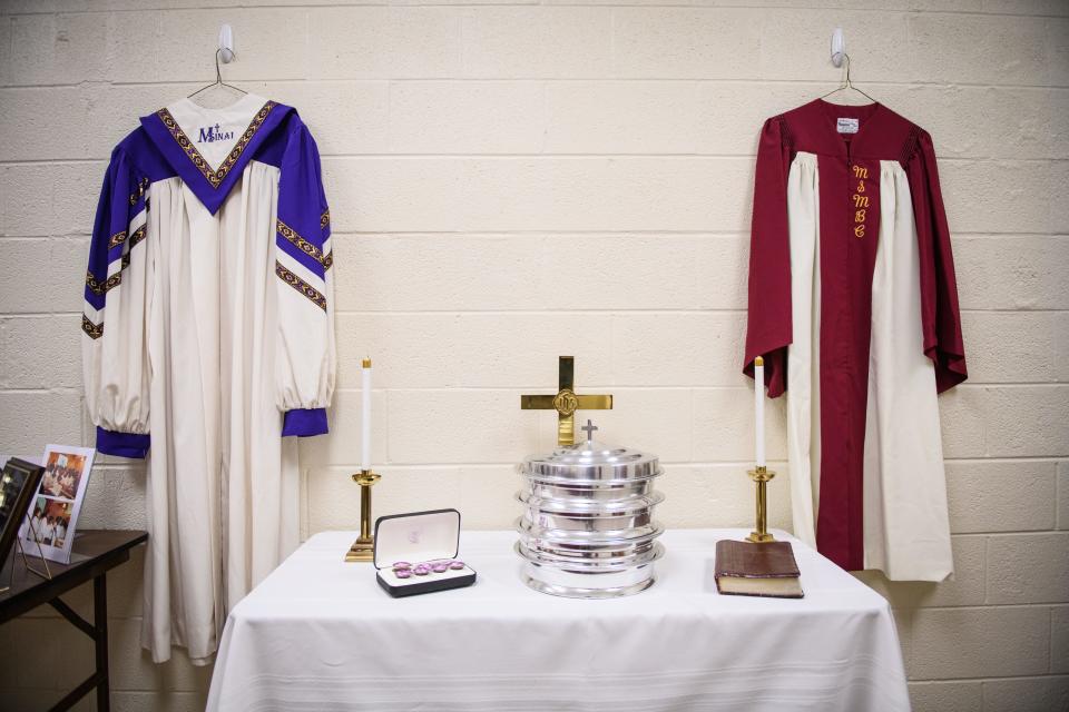 Some of the items on display at Mt. Sinai Missionary Baptist Church's museum.