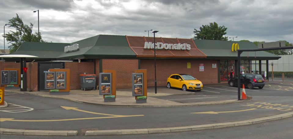 The snake was discovered in the McDonald's restaurant in Cambridge Road, Middlesbrough (Google)