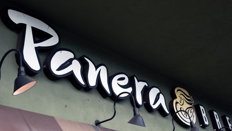 A Panera Bread sign and logo is attached to the outside of a Panera Bread restaurant location in the Studio City section of Los Angeles, on Thursday, March 7, 2024. Panera Bread said Tuesday, May 7, it's discontinuing its Charged Sips drinks that were tied to at least two wrongful death lawsuits due to their high caffeine content.