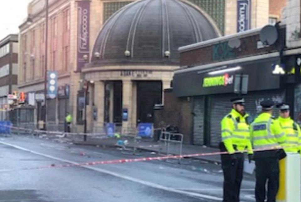 Police outside the venue (John Dunne)