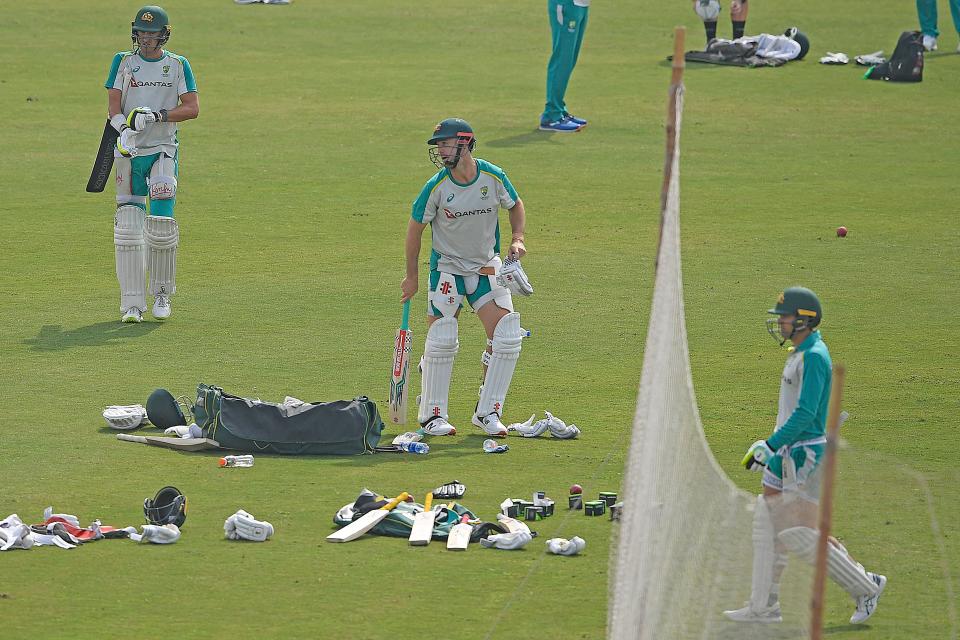 Mitch Marsh, pictured here leaving the nets before Australia's ODI series against Pakistan.