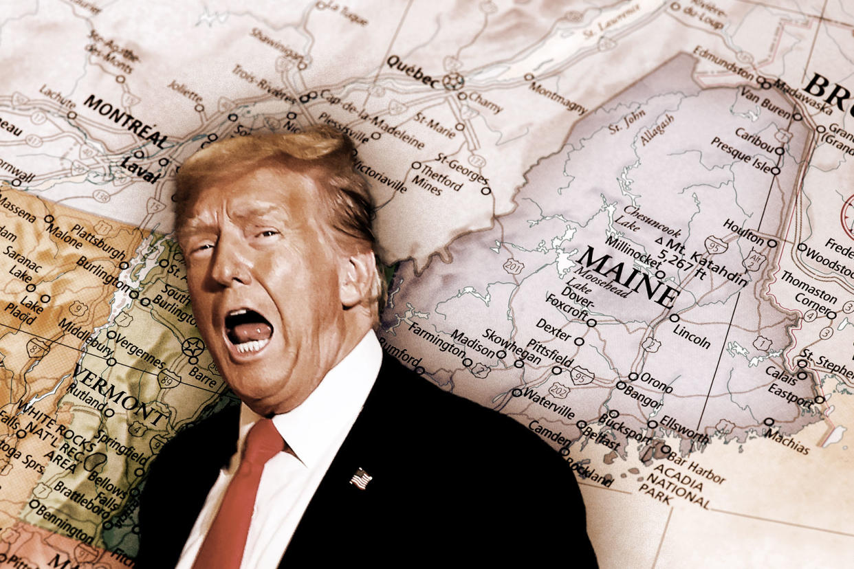 Donald Trump; Map Of Maine Photo illustration by Salon/Getty Images