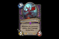 <p>Listen, I love a suicide-style Warlock deck as much as the next guy. But really? You cast four minions and you're at 10 health? That's far too much of a downside. </p>