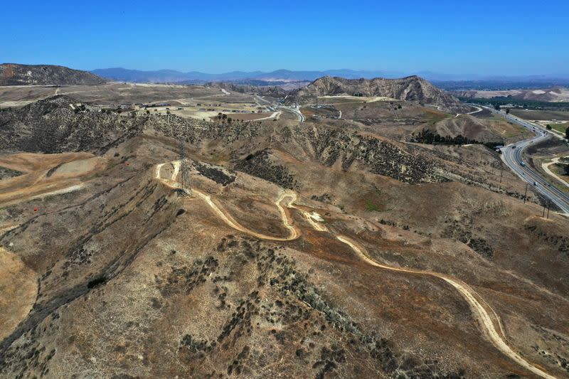 The Chiquita Canyon landfill is seen in Castaic