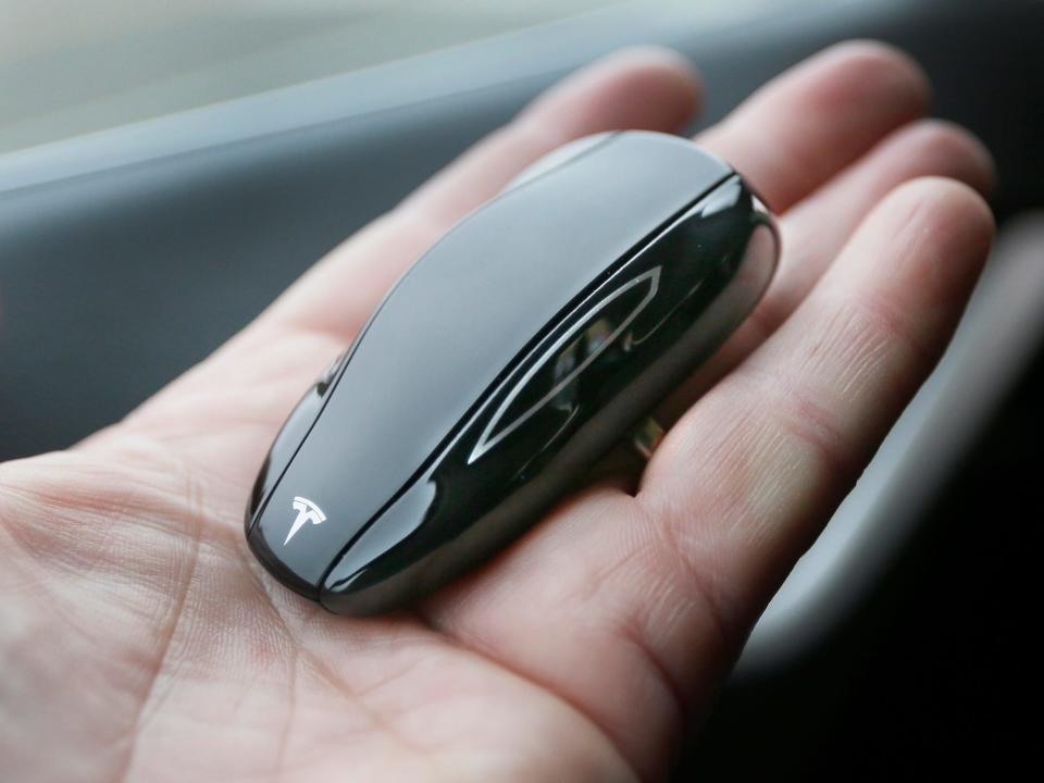 tesla key fob