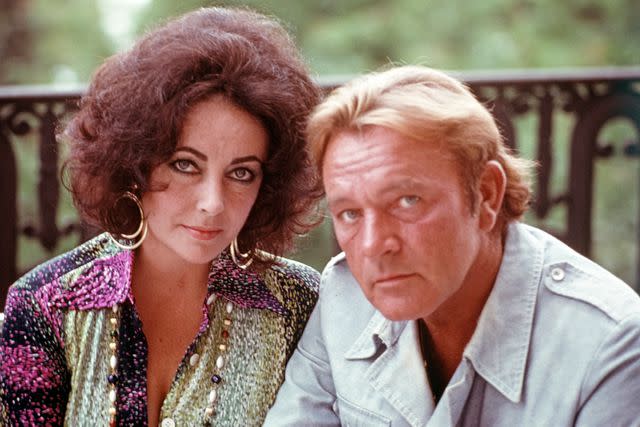 <p>Bob Penn/Sygma/Sygma via Getty </p> Elizabeth Taylor and Richard Burton