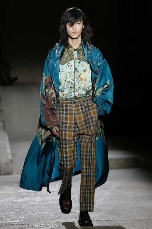 "Prince of Prints" Dries Van Noten also got in on the tartan trend