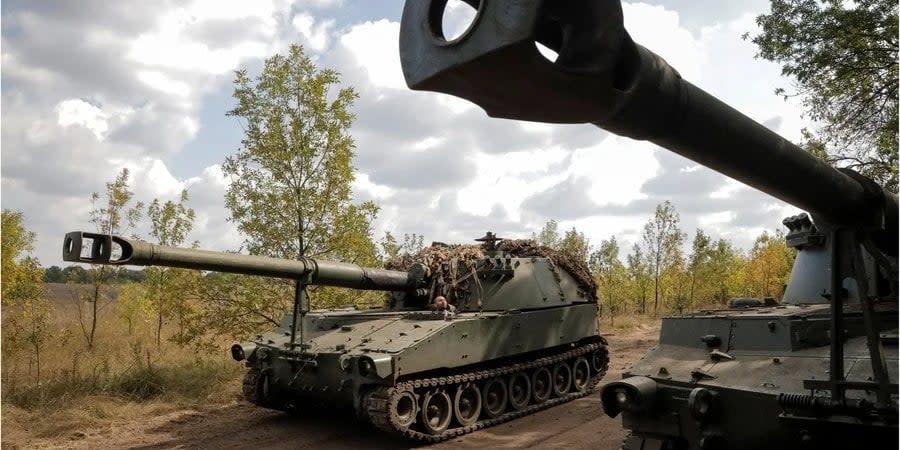 Ukrainian artillery near the frontline in the Donetsk region, September 11, 2023