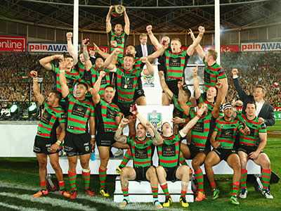 The Rabbitohs have been waiting 43 years for this sight.