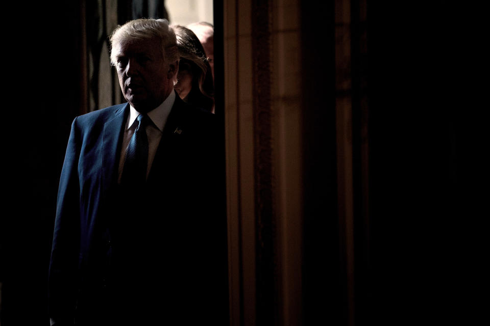 President Donald Trump in the White House (Brendan Smialowski   / AFP via Getty Images file)
