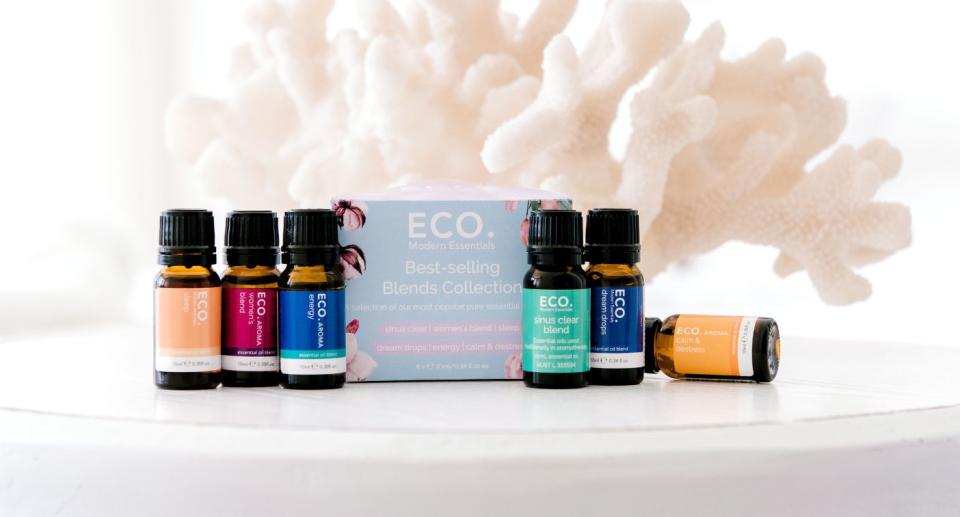 Small bottles of essential oils