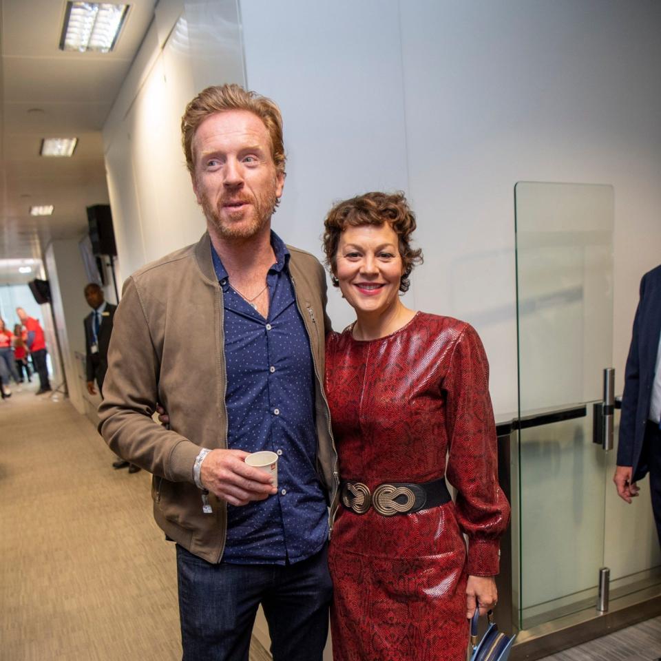 An acting household: Lewis and wife Helen McCrory - Paul Grover