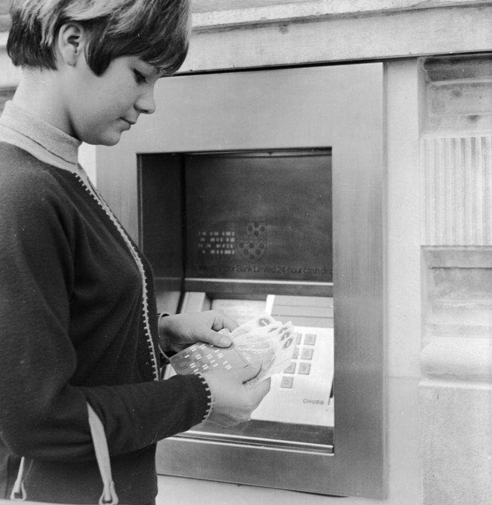 When customers physically take out cash from a commercial bank they take out notes that the bank has received from the central bank (Getty)