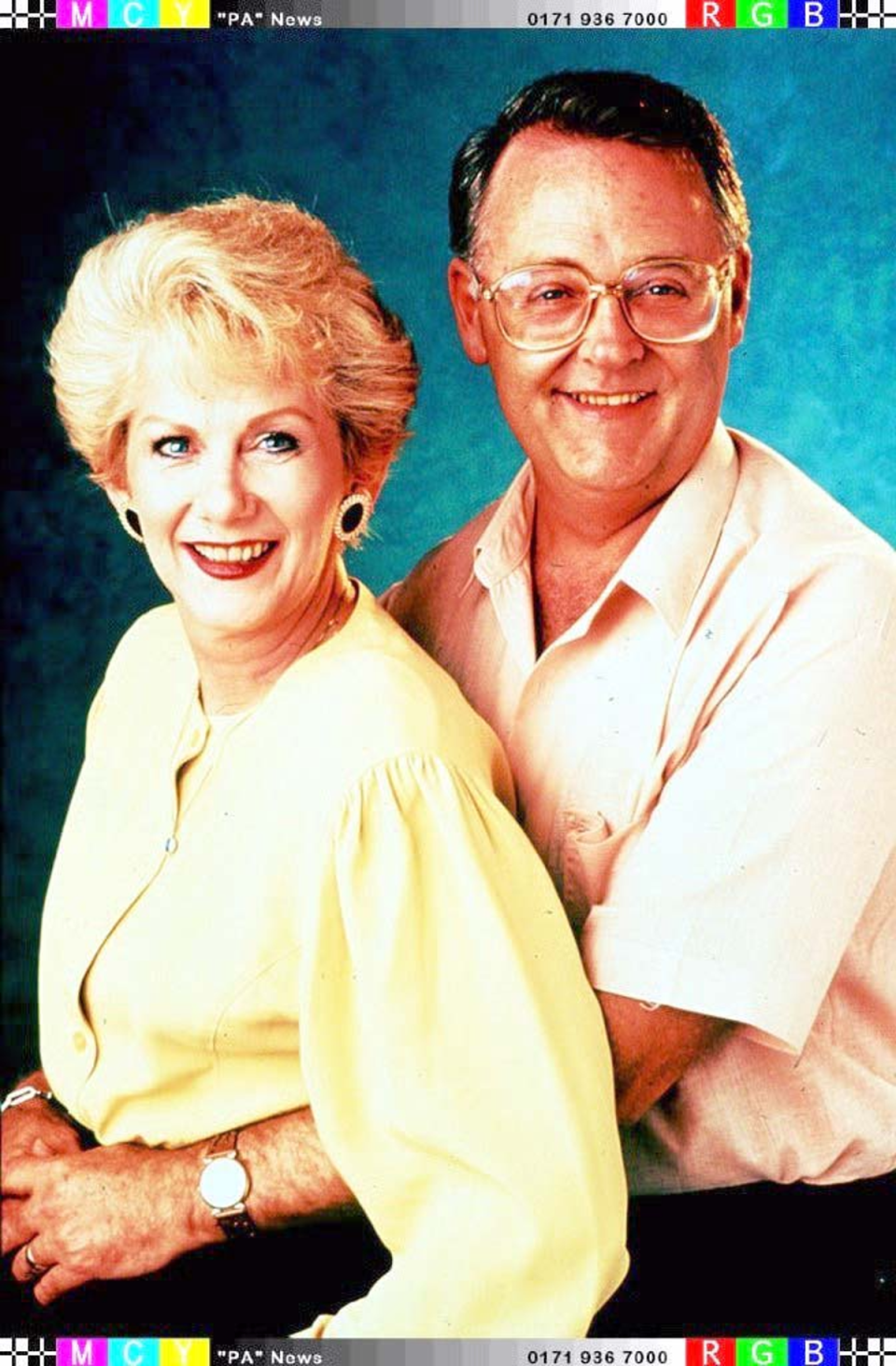 Ian Smith and Anne Charleston as Harold and Madge Bishop (PA)
