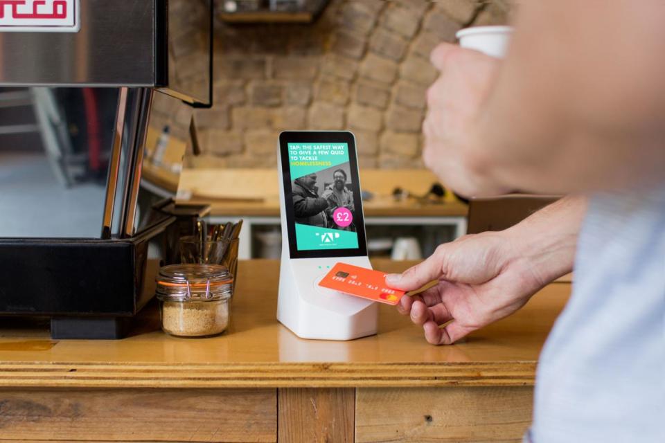 GoodBox's contactless terminals can be found in cafes and bars across London (GoodBox)